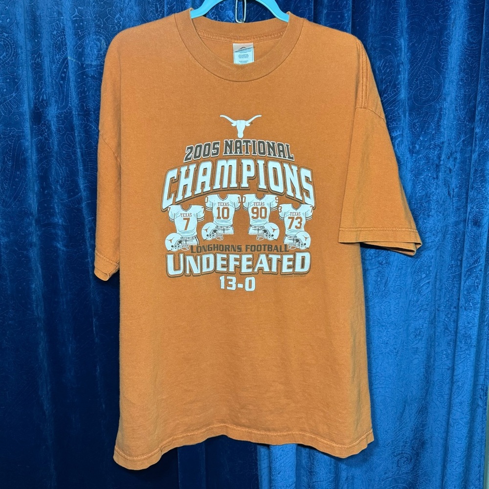 AAA Longhorns Orange 2005 National Champions T-Shirt